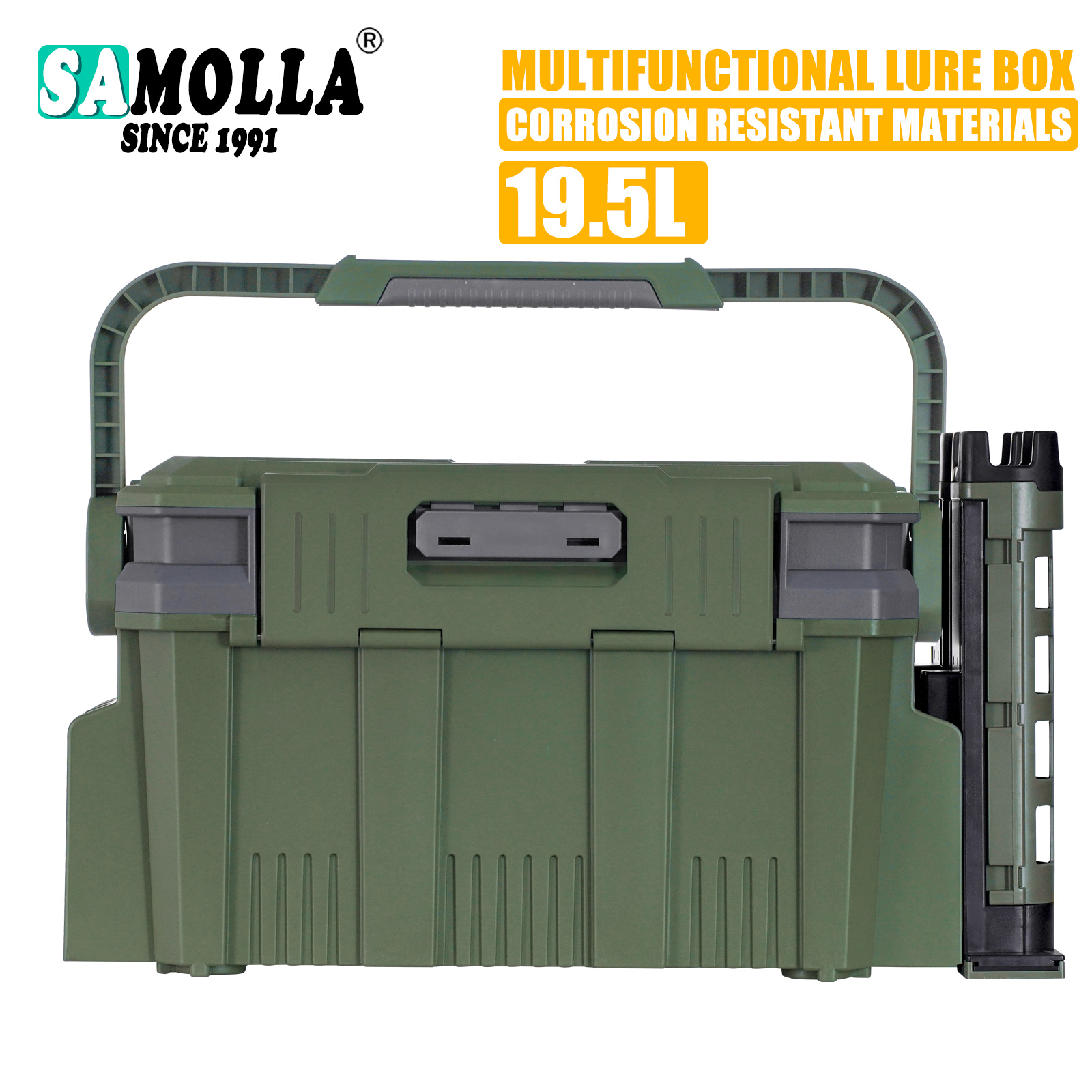 Quality Fishing Equipment - Nowy duży kombinezon pudełko rybackie 19,5l