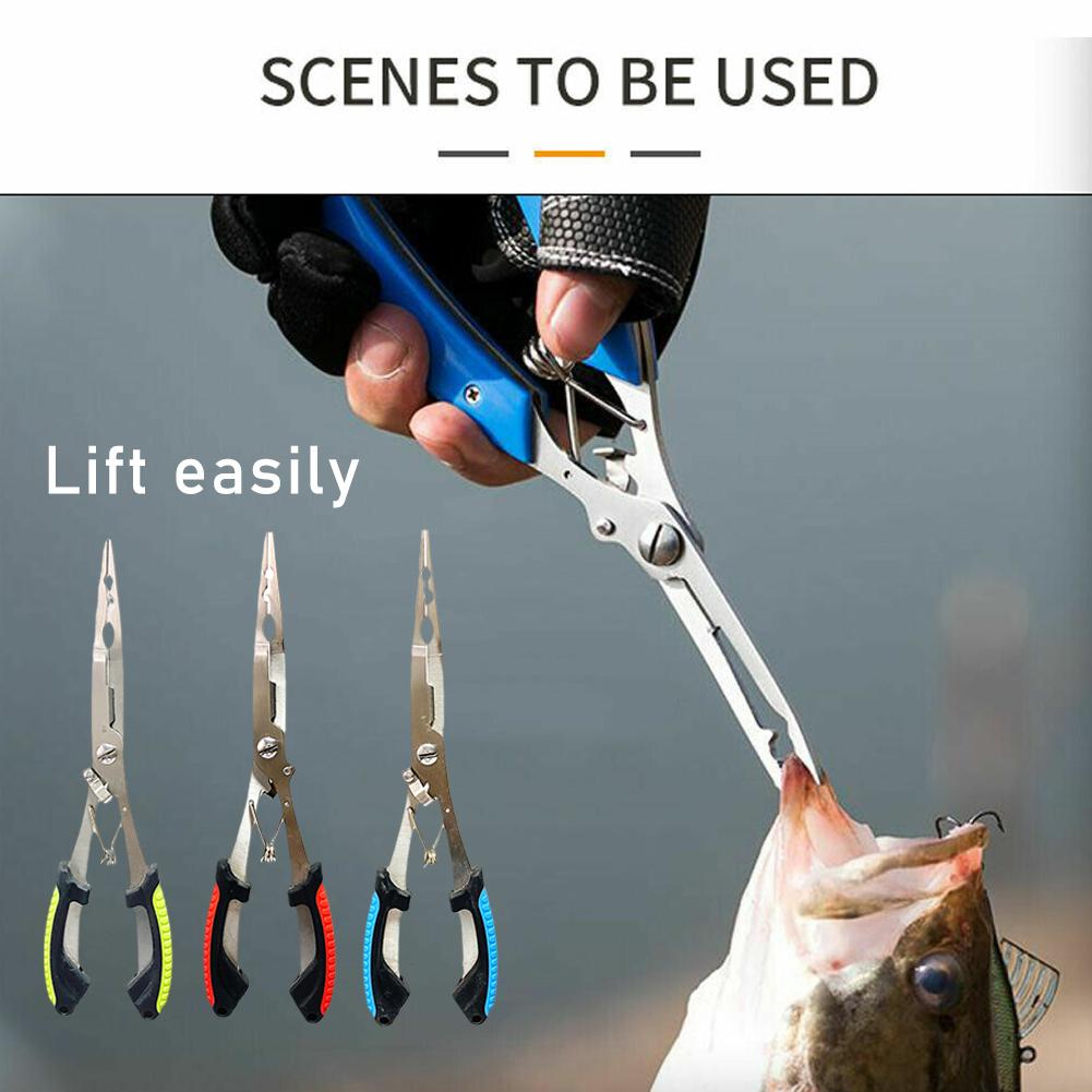 Fishing Equipment Bundle - Szczypce wędkarskie ze stali nierdzewnej, wielofunkcyjne,