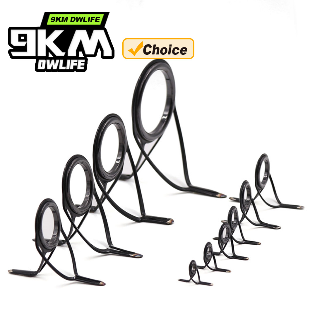 Fishing Equipment Rod - Zestaw 9KM OB Zakrzywionych Przelotek do