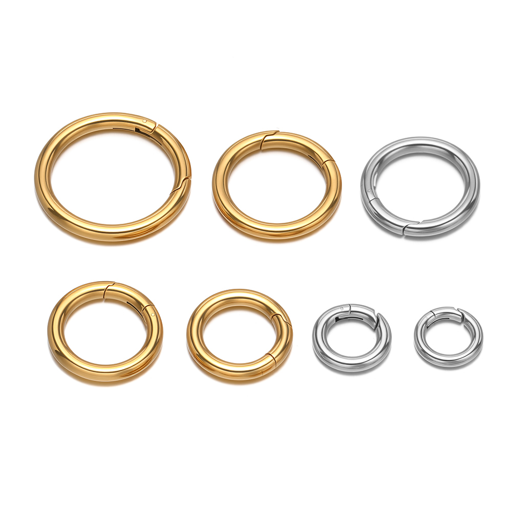 Circle Hook Set - 2 szt./partia Okrągłe karabińczyki ze sprężyną,