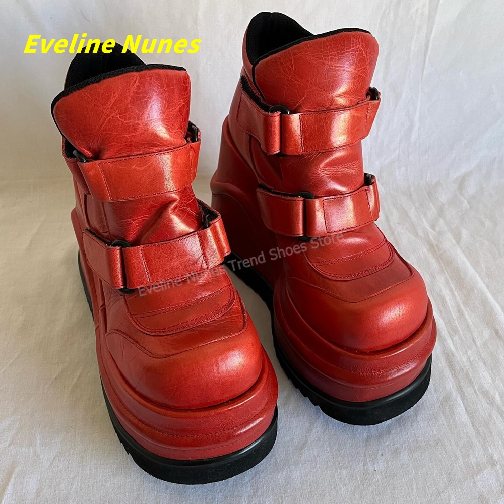 Czerwone botki na koturnie w s – Circle Hook Set recenzja i cena