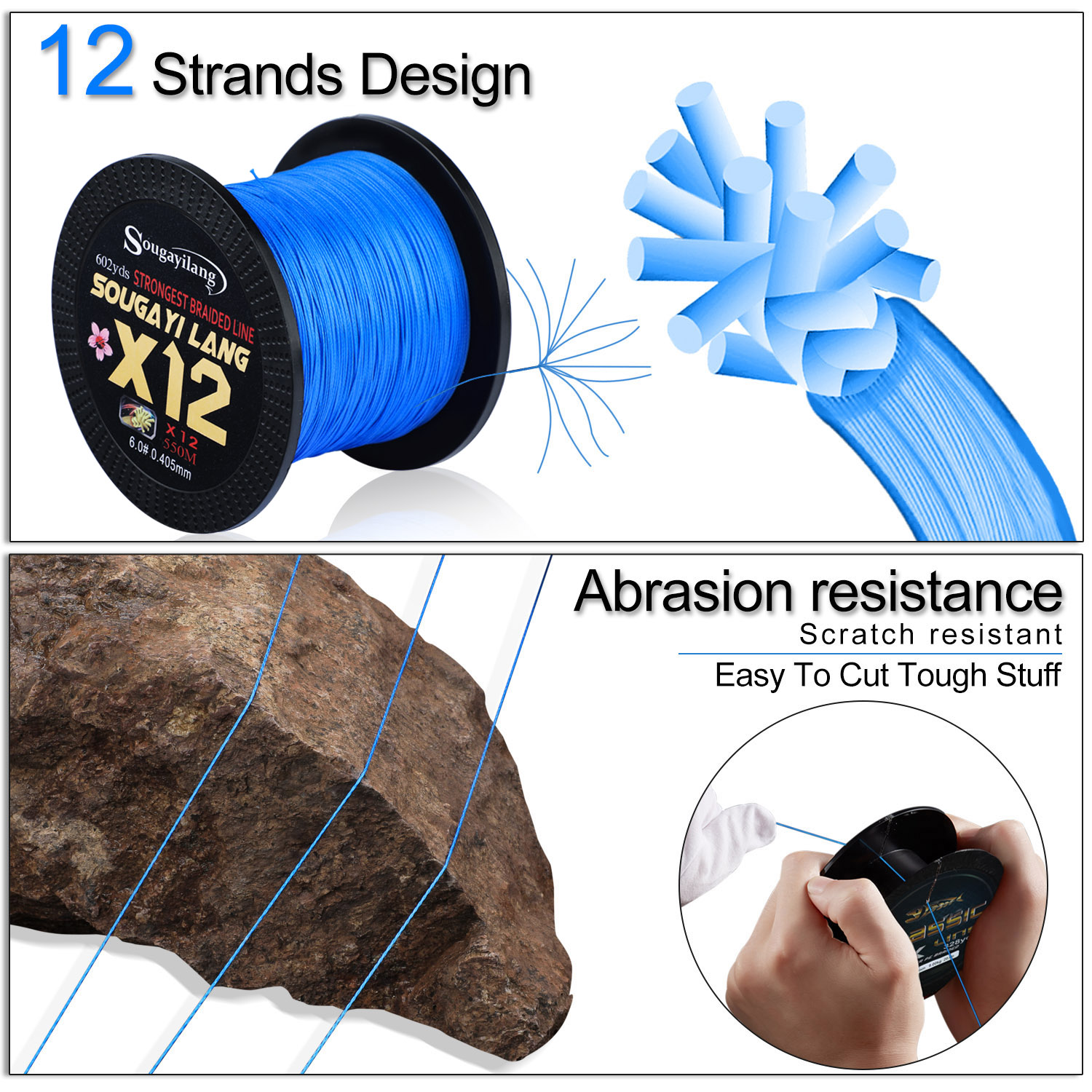 Sougayilang X12 150M 350M 550M – Fishing Equipment Bundle recenzja i cena