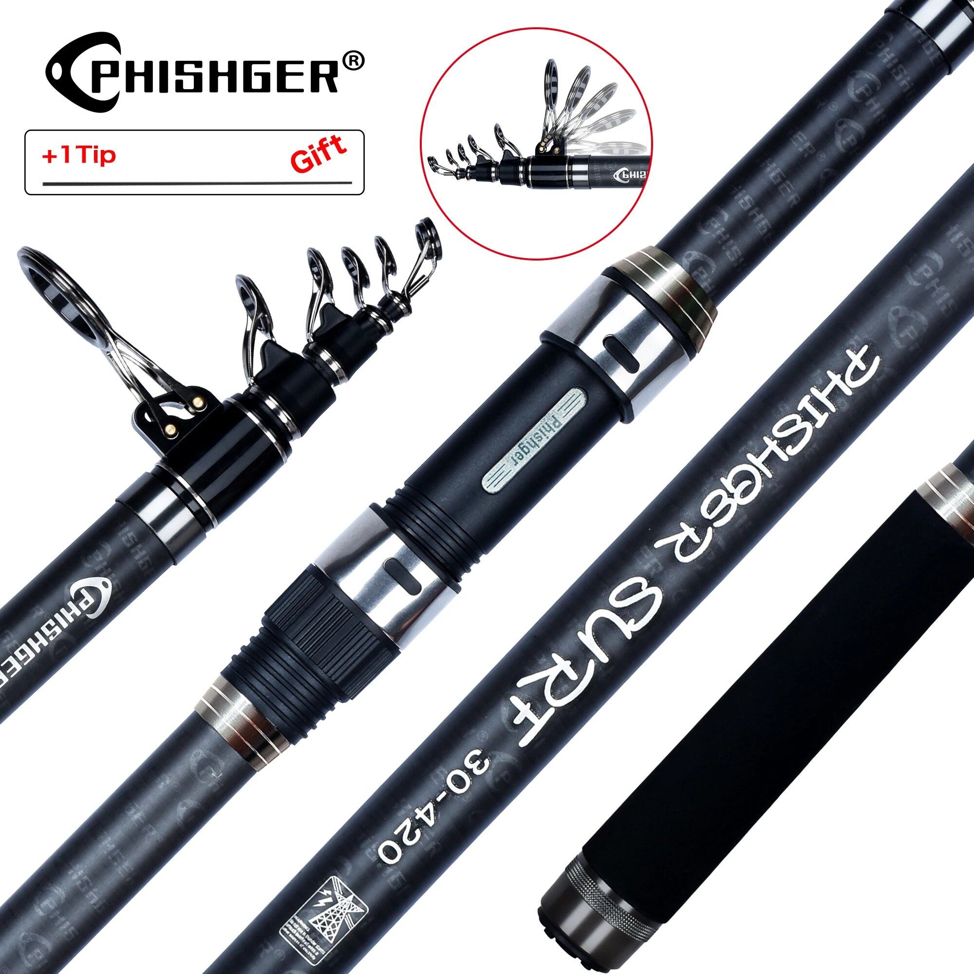 PHISHGER teleskopowa wędka spi – Surf Fishing Equipment recenzja i cena