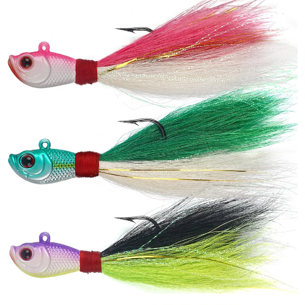 3 szt. Przynęty Bucktail Jig d – Surf Fishing Equipment recenzja i cena