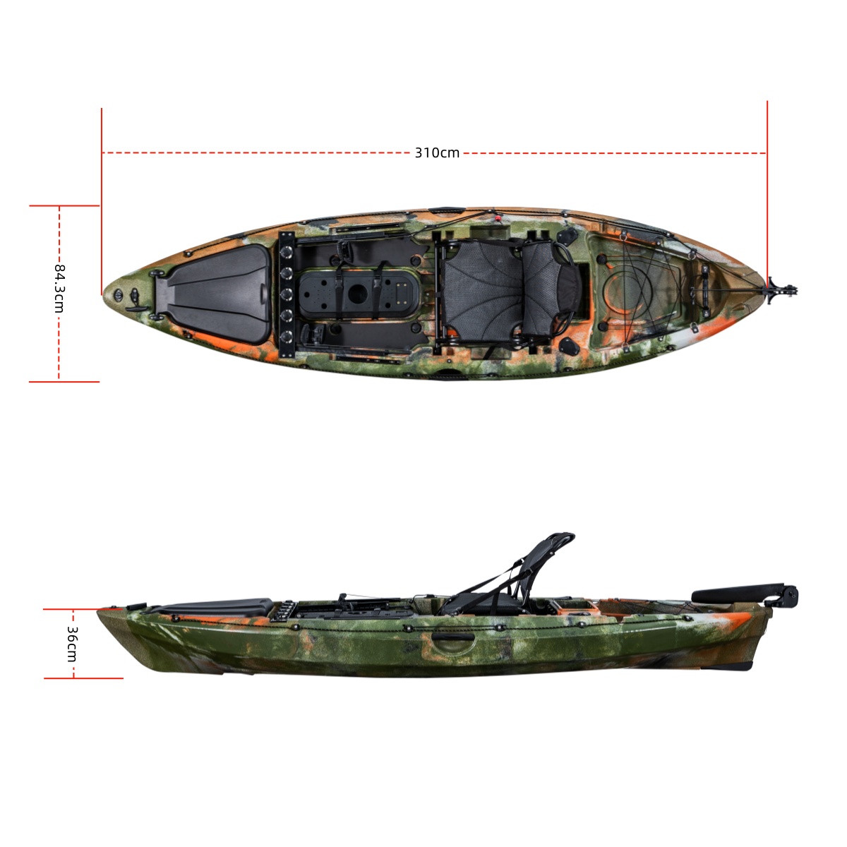 Kajak wędkarski LSF First-clas – Rod Holder Fishing recenzja i cena